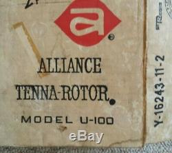 Alliance Tenna Rotor U-100 Antenna Rotator Ham CB TV FM Amateur Vintage 1977