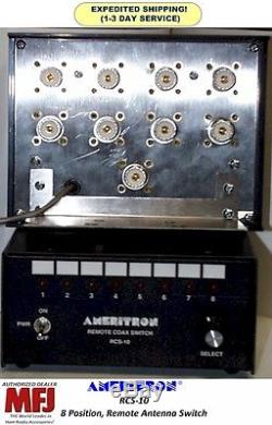 Ameritron RCS-10, 8 Position Remote Antenna Switch, HF/VHF/UHF, 5 kW To 30 MHz