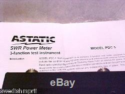 Astatic Para Dynamics Cb Ham Radio PDC5 Power SWR Watt Meter ANTENNA TUNER