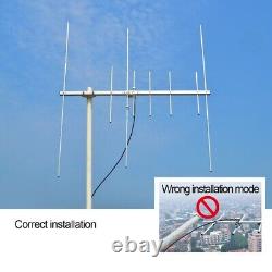 Band Yagi Antenna 2m 70cm VHF UHF Yagi High Gain Ham Radio Vertical Base Antenna