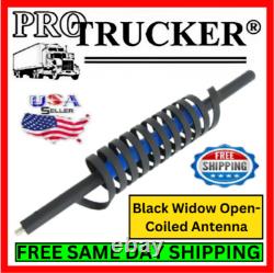 Black Widow 27 CB Ham Blue Open Coil Antenna 15,000 Watt 26.0-29.0 MHz Made