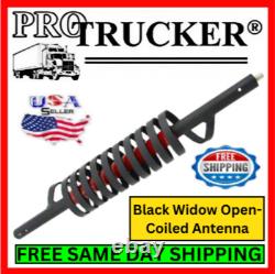 Black Widow 27 CB Ham Red Open Coil Antenna 15,000 Watt 26.0-29.0 MHz USA Made