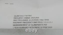 Black Widow 27 CB Ham Red Open Coil Antenna 15,000 Watt 26.0-29.0 MHz USA Made