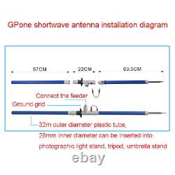 By BG8GVJ Outdoor HF Amateur Radio Antenna indoor balcony For Xiegu G90 Q900