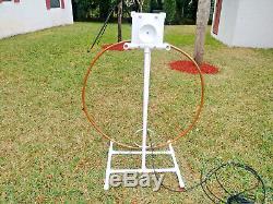 COMBO High Power Magnetic Loop Antenna 17-20-30-40 Mts + 33 FT Low Loss Coax