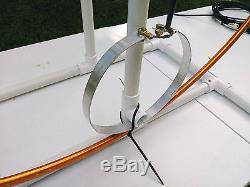 COMBO High Power Multiband Magnetic Loop Antenna 10-60 Mts + 33 FT Low Loss Coax