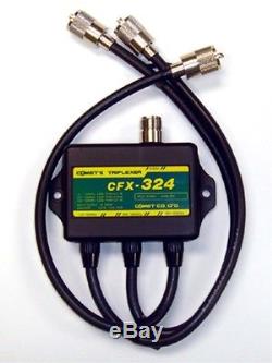 COMET CFX-324A 2M/220/70cm TRIPLEXER With COAX LEADS AUTHORIZED DLR FREE SHIP