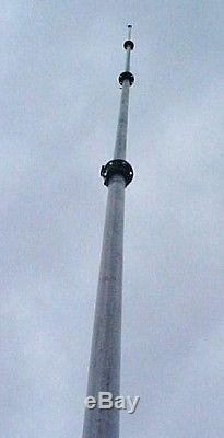 Cb Ham Radio TV Wireless Antenna Push Up Mast PoleTower 36 foot Telescopic Feet