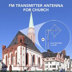 Circularly polarized FM transmitter Quality FM Antenna + 300W power splitter