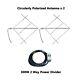 Circularly polarized FM transmitter antenna 88-108Mhz + 300w 2 Way Power Divider