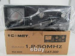 Comet CAT-300 Manual Antenna Tuner Ham 1.8-50 MHz 300w (PEP) 50 Ohm