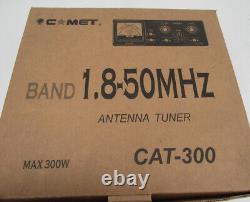 Comet CAT-300 Manual Antenna Tuner Ham 1.8-50 MHz 300w (PEP) 50 Ohm