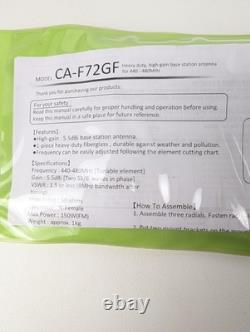 Comet CA-F72GF 440-480MHz Base Antenna UHF Single Band Ground Plane 5.5dBi Japan