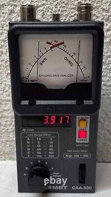Comet Standing Wave Analyzer CAA-500 1.8-500MHz SWR Antenna Ham Radio