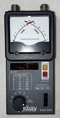 Comet Standing Wave Analyzer CAA-500 1.8-500MHz SWR Antenna Ham Radio