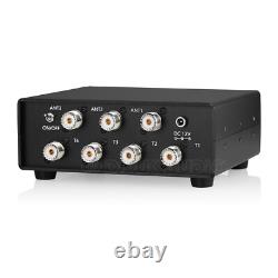 DC-30MHz Antenna Switcher Box Sharer for 3×Antenna 4×Ham Radio Transceiver