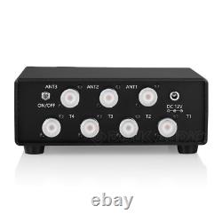 DC-30MHz Antenna Switcher Box Sharer for 3×Antenna 4×Ham Radio Transceiver