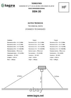 DDK-20 Antenas Tagra (WINDOM) CABLE COBRE