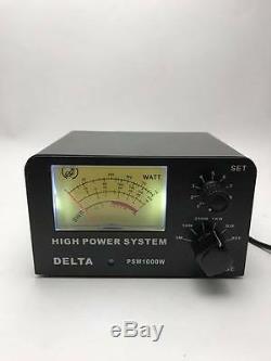 DELTA PSM1000W 1000 WATT SWR & POWER METER CB HAM RADIO ANTENNA METER 26-30 MHz