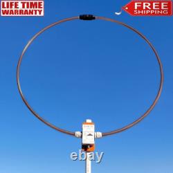 DESHIBO WV-601 Copper Ring 0-999MHz Receiving Wideband Passive Loop Antenna