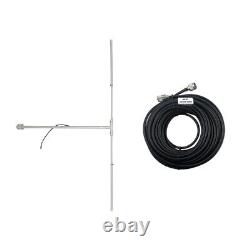 DP100 1/2 Wave FM Dipole FM Antenna for fm transmitter radio+8m coxial cable