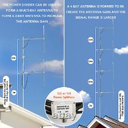 DP100 1/2 Wave FM Dipole FM Antenna for fm transmitter radio+8m coxial cable