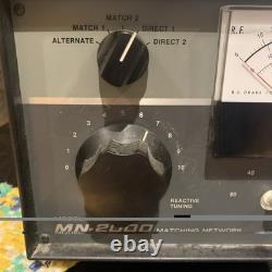 DRAKE MN-2000 HEAVY DUTY LEGAL LIMIT ANTENNA TUNER Untested