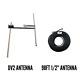DV1/DV2 Dipole Antenna with 30m cable Kit for 500w 600w 1000w FM transmitter