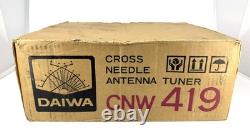 Daiwa CNW-419 Cross Needle Manual Antenna Tuner HF SWR Power Meter Japan