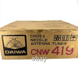 Daiwa CNW-419 Cross Needle Manual Antenna Tuner HF SWR Power Meter Japan