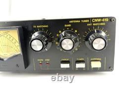 Daiwa CNW-419 Cross Needle Manual Antenna Tuner HF SWR Power Meter Japan