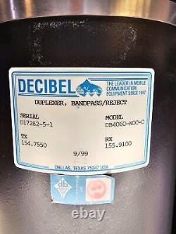 Decibel dbSpectra DB4060-WOC-C Duplexer VHF 143-156 MHz Bandpass Reject HAM Band