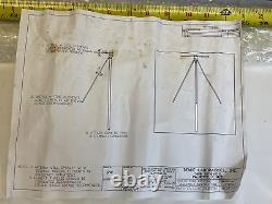 Denke DC113X4 VHF/ UHF Broadband Discone Antenna DA3000 Military Surplus 113-400