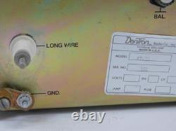 Dentron AT-3K Vintage Ham Radio Antenna Tuner (no meter movement, as-is)