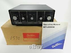 Dentron MT-2000A Ham Radio Antenna Tuner 3KW PEP with Original Box + Manual