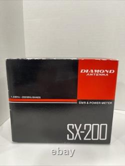 Diamond Antenna SX-200 SWR Power Meter 1.8-200MHz 200W for HF VHF Ham Radio