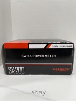 Diamond Antenna SX-200 SWR Power Meter 1.8-200MHz 200W for HF VHF Ham Radio