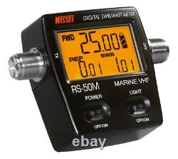 Digital SWR Power Meter RS50 UV 125-525Mhz LCD SO239 Radio Antenna HAM Tester