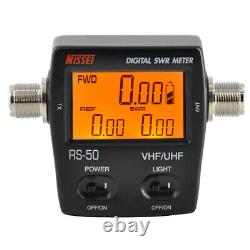 Digital SWR Power Meter RS50 UV 125-525Mhz LCD SO239 Radio Antenna HAM Tester