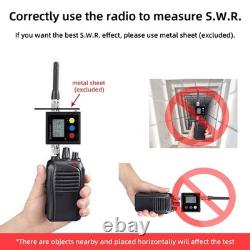 Digital VHF/UHF Antenna Power & SWR Meter 125-525MHz for Ham Radio & Communicati