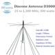 Discone Antenna D3000 Scanner Antenna CB UHF VHF Antenna 25-3000MHz for Scanner