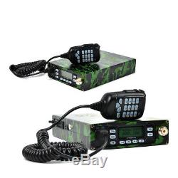 Dual-Band Car/Trunk Ham Mobile Transceiver 25W Two Way Radio+Antenna+USB Cable