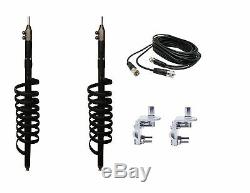 Dual Black Viper Cb, Ham Radio Antennas, 12 Ft Dual Coax, 2 Rv1 Brackets & Studs