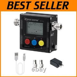 Dual N-Type Adapters Included SW-102 Digital SWR Meter for Enhanced Performance