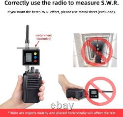 Dual N-Type Adapters Included SW-102 Digital SWR Meter for Enhanced Performance