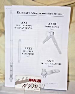 Elecraft AX1 17/20M ANTENNA + AXE1 40M AXB1 AXT1 + GUARANTEED + SHIPPED FREE
