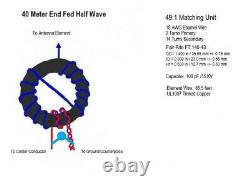 End Fed Half Wave (EFHW) 40M 20M 15M 10M No Tuner Portable HF Ham Radio Antenna