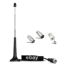 FM DAB Telescopic Antenna Magnetic Base for Portable Radio Tuner Stereo Receiver