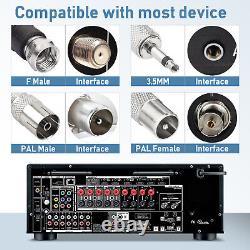 FM DAB Telescopic Antenna Magnetic Base for Portable Radio Tuner Stereo Receiver
