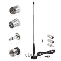FM DAB Telescopic Antenna Magnetic Base for Portable Radio Tuner Stereo Receiver